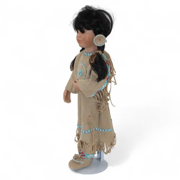 American Diary Porcelain Doll Many Stars By Linda Mason - Picture 6 of 12